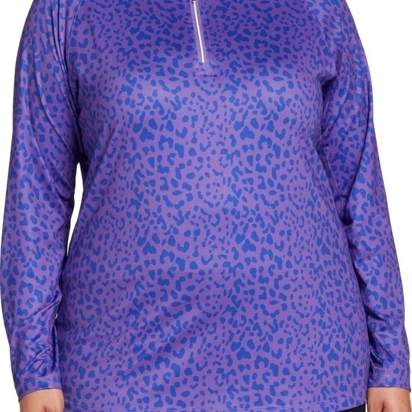 Lady Hagen New With Tags Activewear Training Exercise Long Sleeve Tee Half Zip - Picture 2 of 13